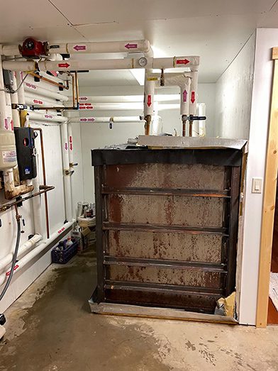 Solar Before Water Storage with Pipes